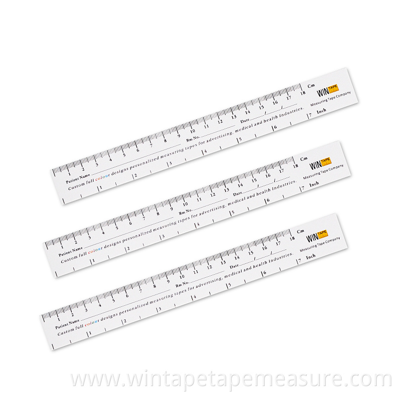 printable wound measuring ruler 18cm custom paper tape measure